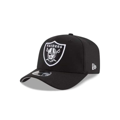 Black Las Vegas Raiders Hat - New Era NFL Stretch Snap 9FIFTY Snapback Caps USA9584712